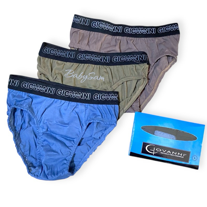 Celana Dalam Pria Giovanni Model Boxer - Isi 3pcs || Celana Dalam Pria Murah
