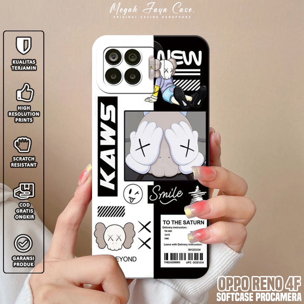 Softcase OPPO RENO 4F - Case Hp OPPO RENO 4F Motif AES - Silikon Hp OPPO RENO 4F - Casing OPPO RENO 