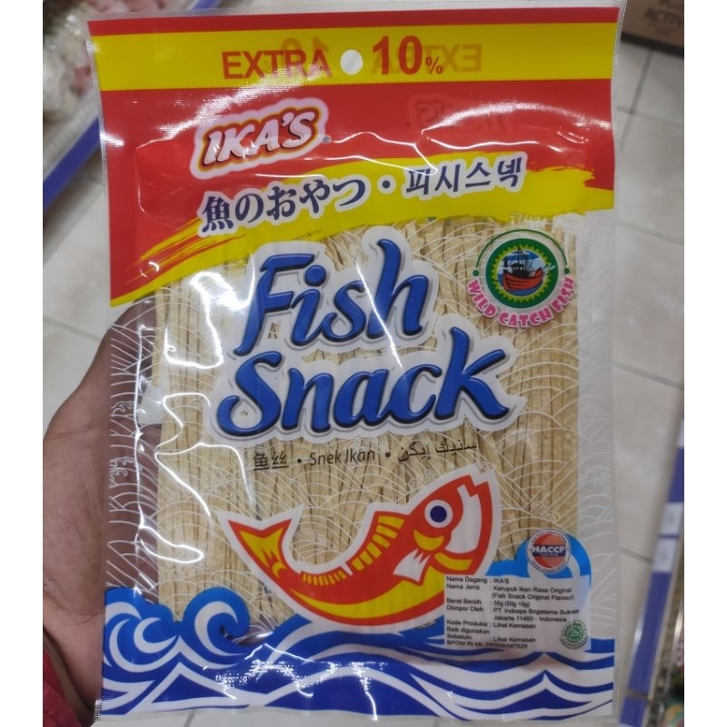 

Snack Ikan Fish Snack dari Ika's 50 gr 3 Varian Rasa Original, Barbeque, Hot Spicy