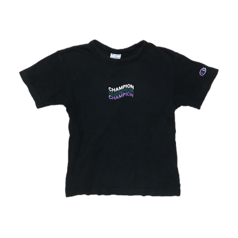 kaos champion hitam preloved thrift