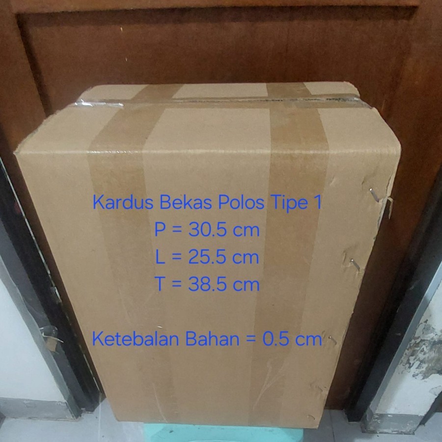 

Kardus polos bekas ukuran 30,5x 25,5 x 38,5