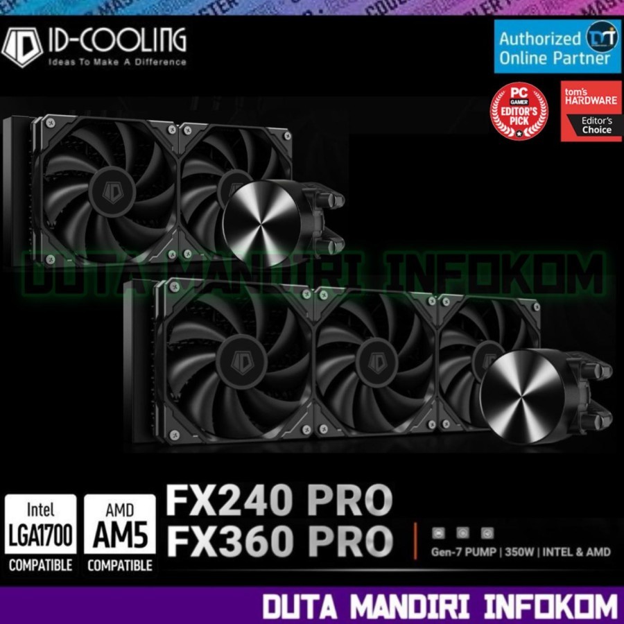 ID Cooling FX240 FX360 PRO - AIO CPU Water Cooling Cooler for Intel & AMD
