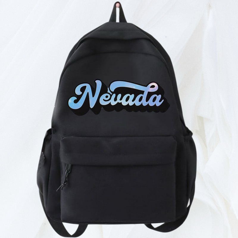 Tas Ransel Backpack Hitam Nevada Distro Kanvas Cordura D300 100% Premium / Tas Punggung Sekolah Kere