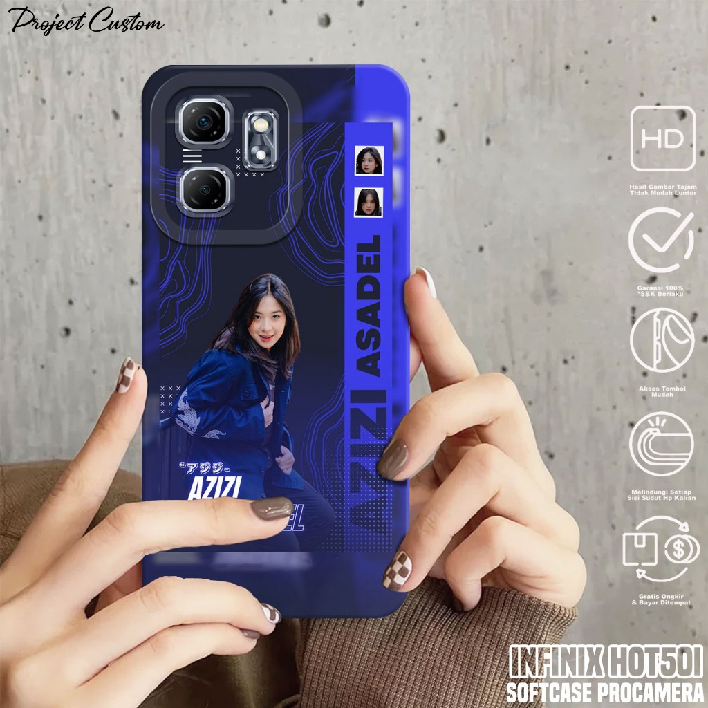 Softcase Hp Infinix Hot 50i - Case Infinix Hot 50i ( JKT48 ) Silikon Hp Infinix Hot 50i - Casing Hp 