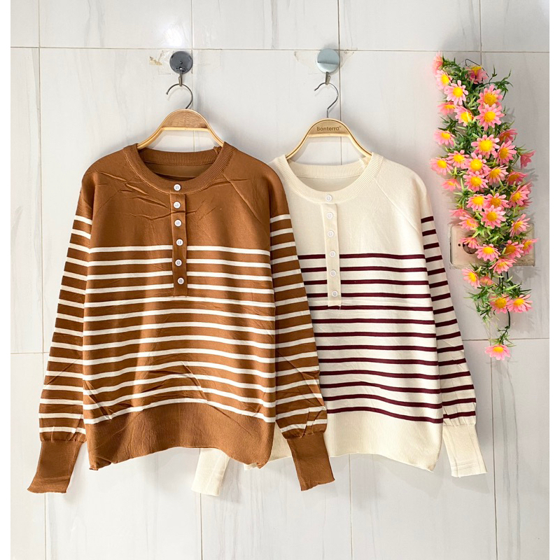 atasan rajut premium import merk L30