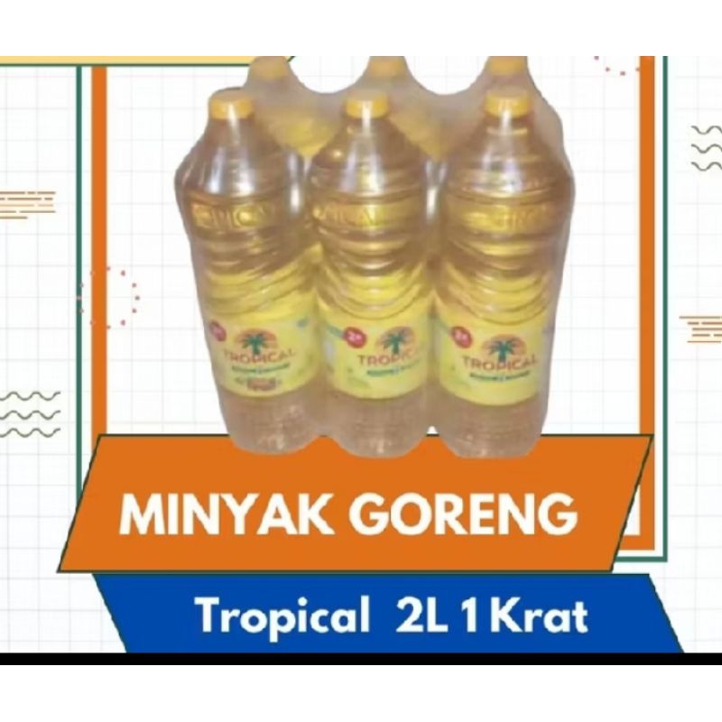 

minyak goreng tropical botol 2L 1 dus