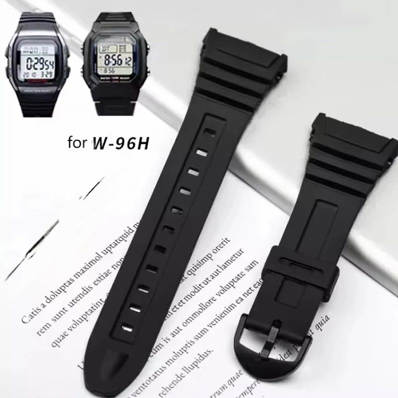 strap tali jam tangan casio W96H tali jam casio w96h rubber casio w96h tali casio W-96H