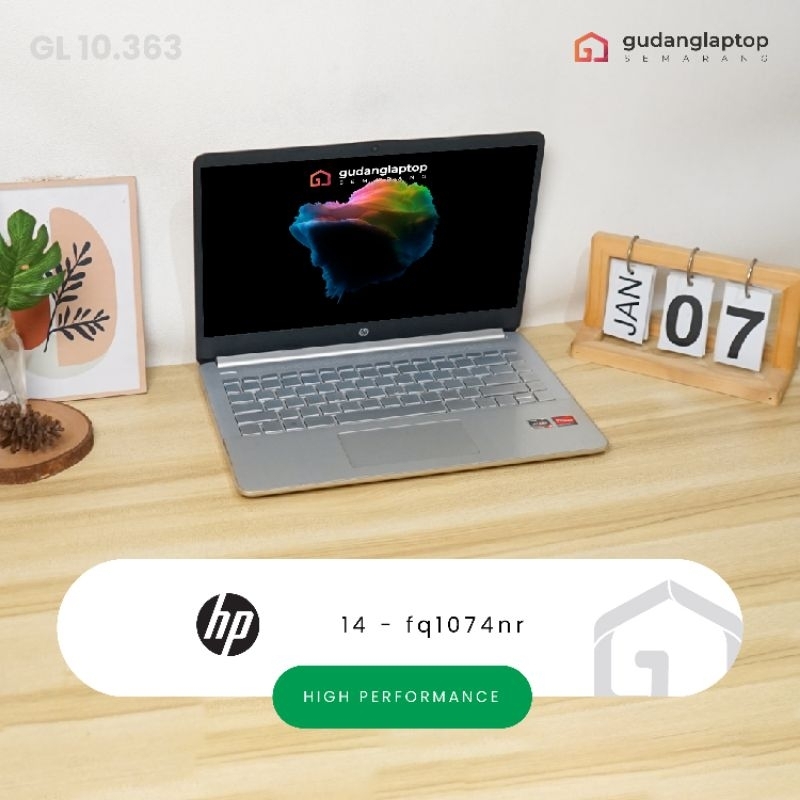HP 14 - fq1074nr AMD Ryzen 3-5300U 8/256 14 inch HD | GL10363