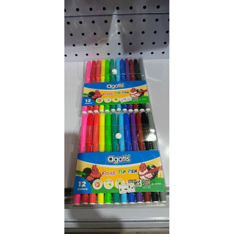 

(1 set) SPIDOL WARNA / FIBRE TIP PEN AGATIS 12 WARNA