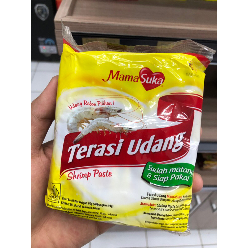 

Terasi udang mamasuka 80gr - 20pcs (sudah matang siap pakai)