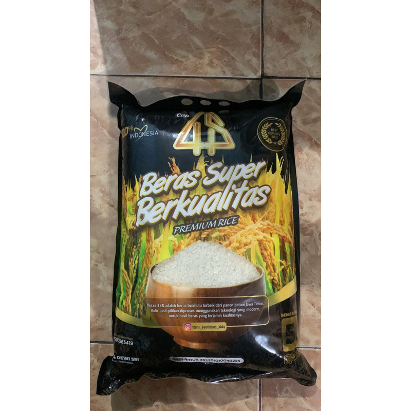 

Beras 44S Super premium 3Kg