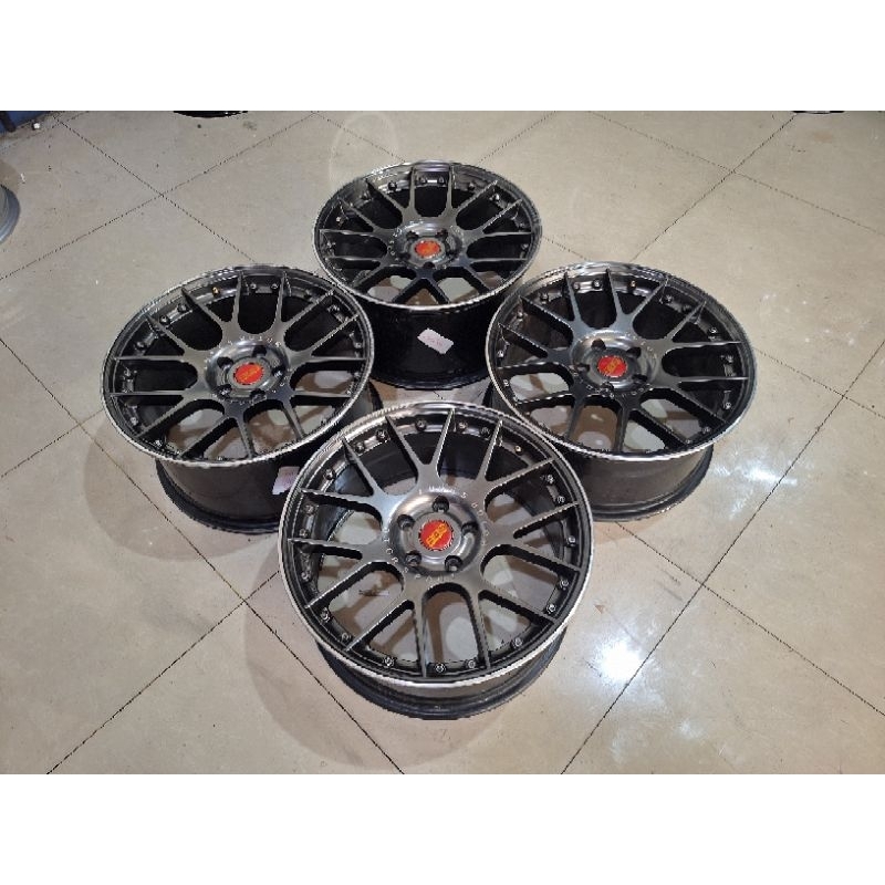 Velg Mobil Bekas Racing BBS Ring 18 Lebar 8/9 Lubang Baut 5