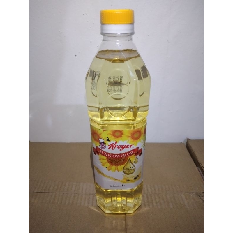 

kroger sunflower oil 1 liter ( minyak biji bunga matahari )