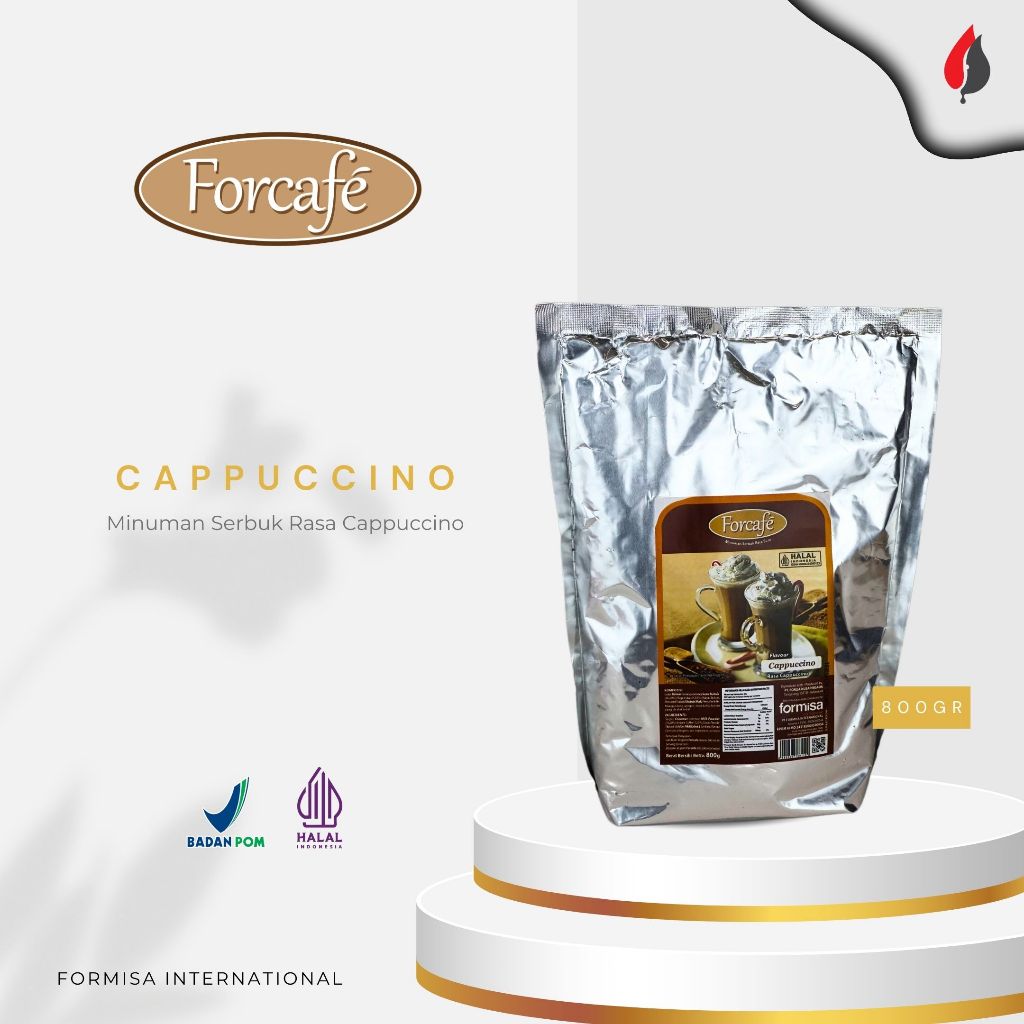 

FORMISA - ForCafe Cappucino Powder 800gr - Bubuk Minuman Rasa Cappucino 800gr