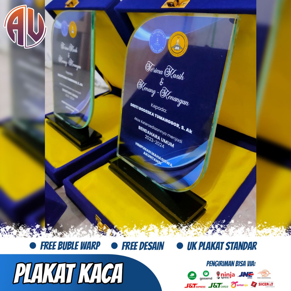 AbummuPlakat, Plakat, Plakat Unik, Thropy, Cinderamata, Plakat Murah, Plakat Kaca, Model plakat daun