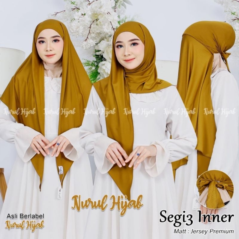 hijab segitiga tiga inner Jersey/ hijab segiempat segitiga inner Jersey