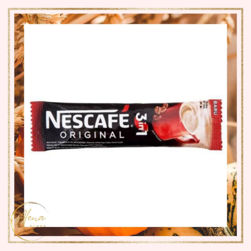 

Nescafe Original 3in1 Kopi Instan Tanpa Ampas Kemasan Sachet (10 x 17.5g)
