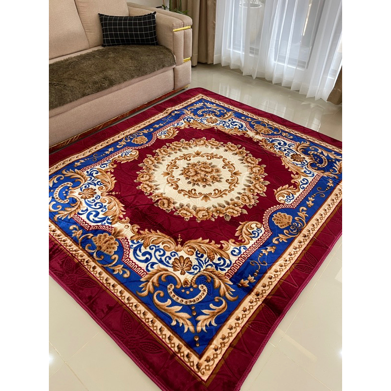 KARPET MALAYSIA JUMBO 220x190   ADA BUSA BULU TEBAL ANTI SLIP / AMBAL MALAYSIA / KARPET ANTI SELIP /