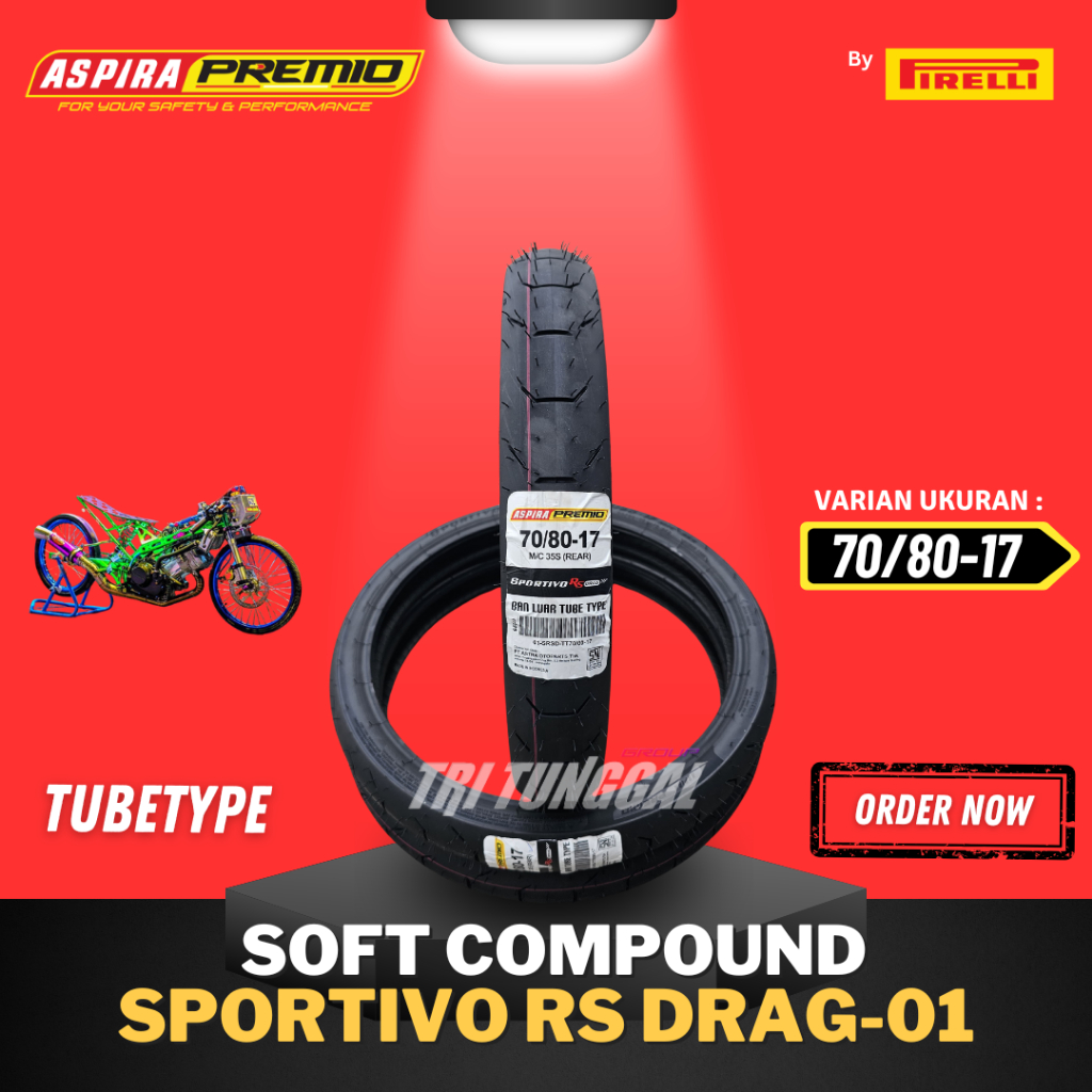 [READY COD] BAN ASPIRA PREMIO SPORTIVO DRAG TUBETYPE SOFT COMPOUND DRAG RING 17 / BAN BALAP SOFT COM