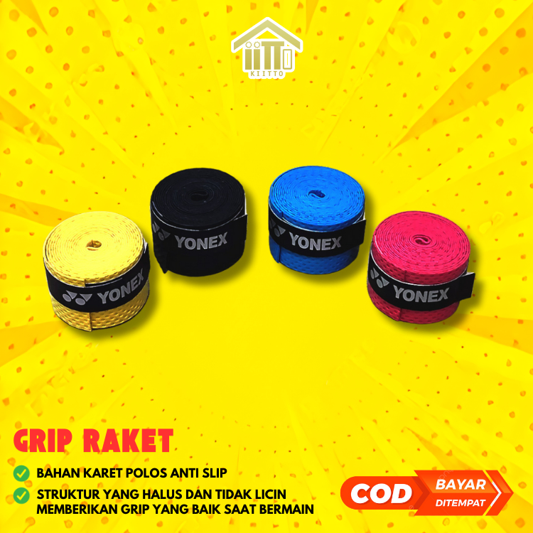 GRIP RAKET BADMINTON KARET /  GRIP KARET HIGH QUALITY / GRIP BADMINTON BINTIK