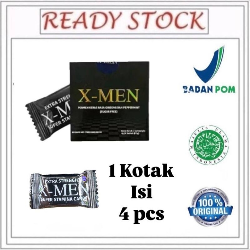 xmen Candy isi 4sachet Permen X men Stamina pria Tahan lama