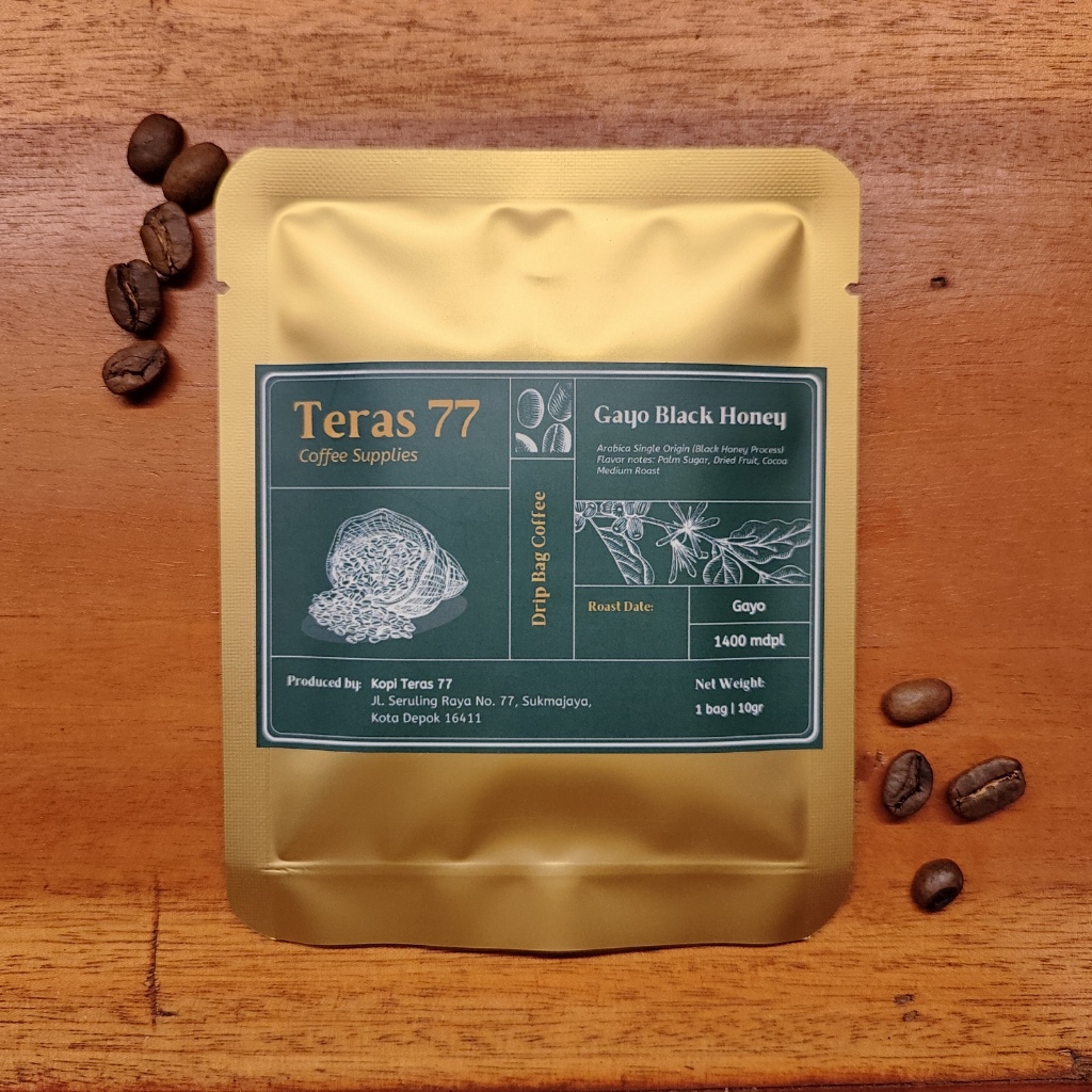 

Kopi Drip Bag/Filter Bag Coffee - Arabica Gayo Black Honey/Arabika Gayo Black Honey (Sachet)