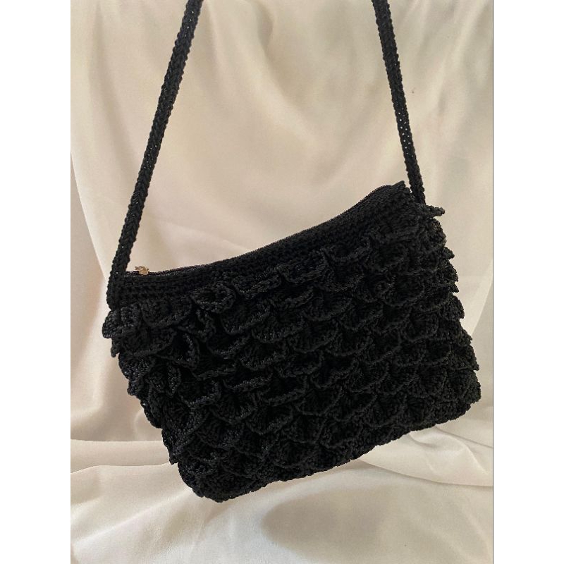 Tas Slempang Wanita Stitch Nylon Tenun Manual - Selempang