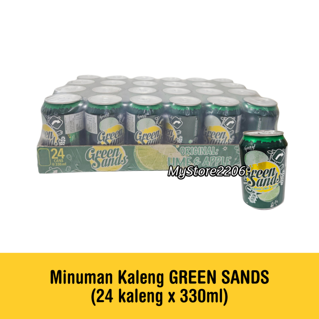 Minuman Kaleng GREEN SANDS 330ml x 24 kaleng (1 dus) (1 karton)