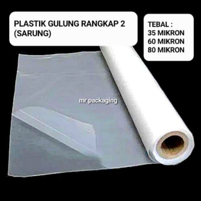 PLASTIK GULUNG RANGKAP 2 SARUNG | PLASTIK ROLL UK TERLENGKAP 230cm 200cm 150cm 120cm 100cm 70cm 60cm