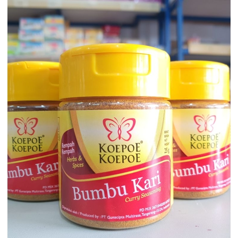 

Koepoe Bubuk Kare 25Gr / Kare Powder 25Gr / Bubuk Kari Koepoe Koepoe / Bumbu Bubuk Kare / Koepoe Curry Powder