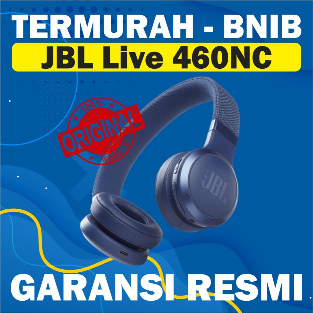 [NEGO] [BNIB] JBL Live 460NC - Noise Cancelling - Biru [Garansi Resmi]