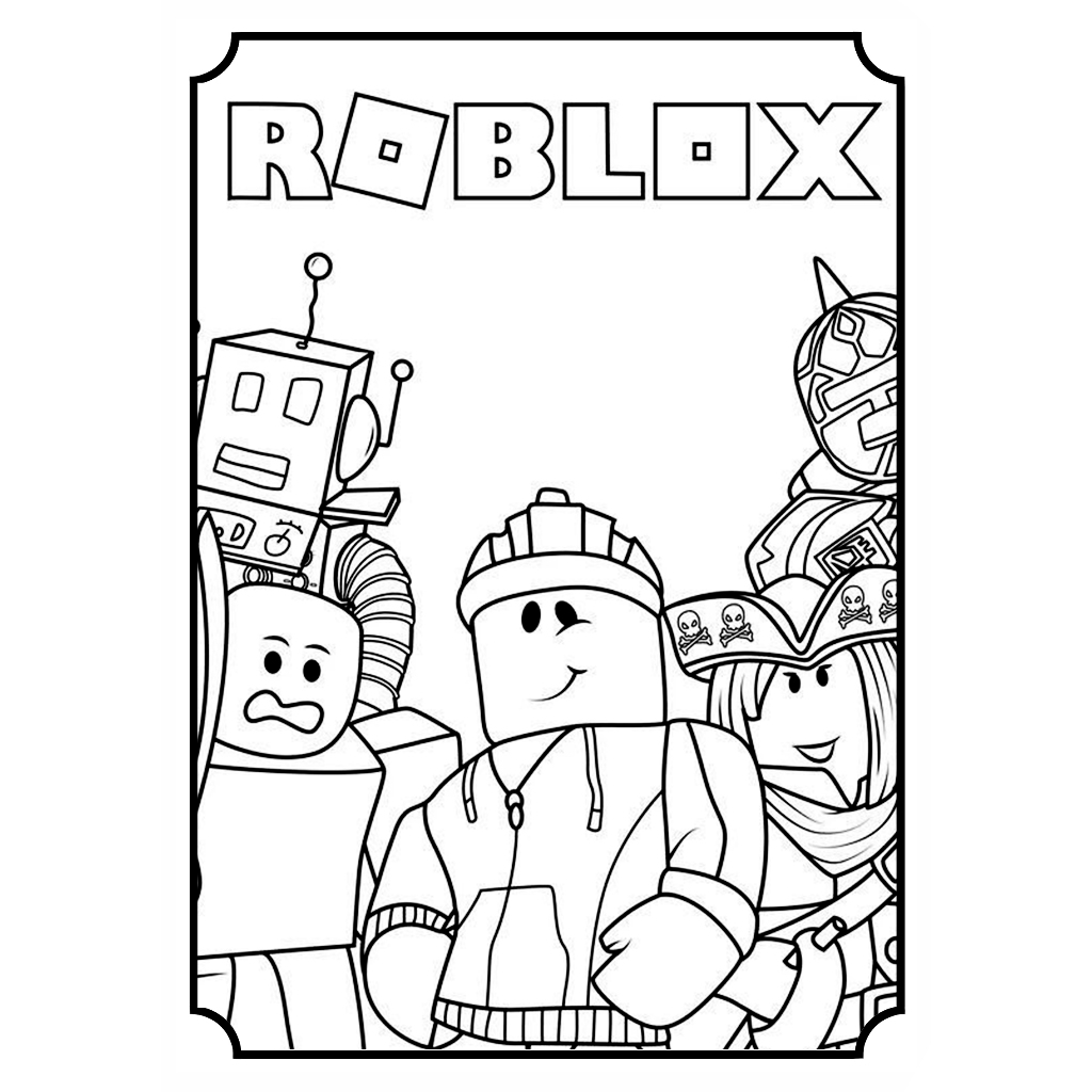 

Lembar Kertas Gambar Mewarnai Tema ROBLOX ISI 20 PCS Toys Anak /Lembar Kertas Mewarnai Alfabeth Kertas Size A4