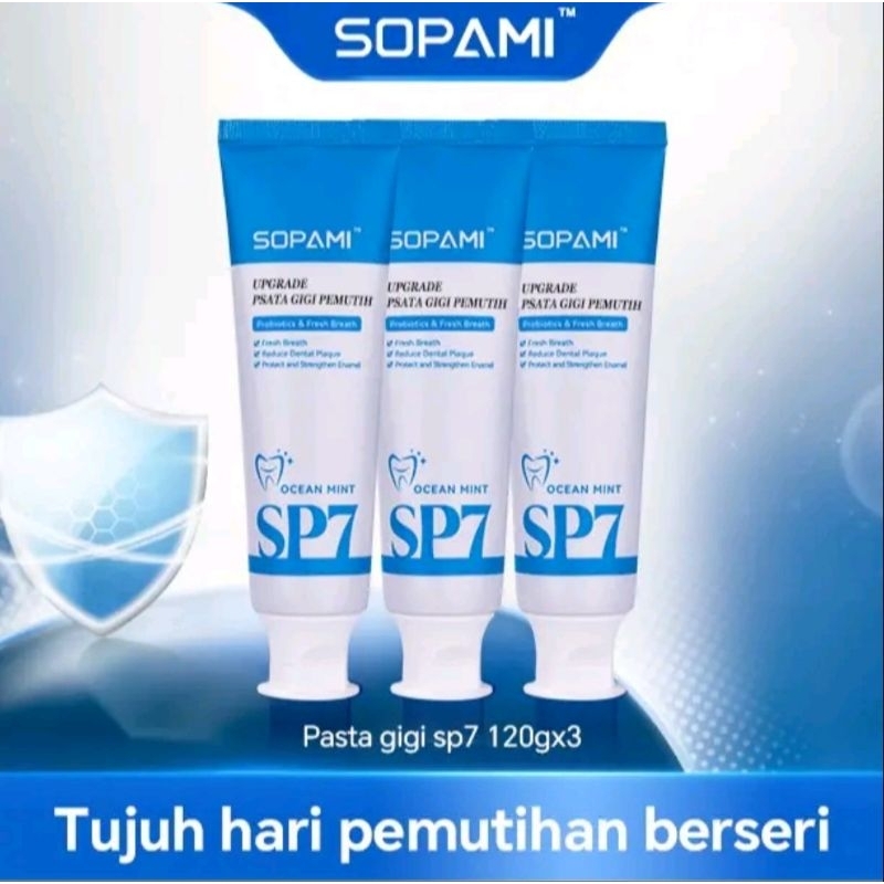SOPAMI SP7 PASTA GIGI PEMUTIH PROBIOTIK BPOM ORIGINAL