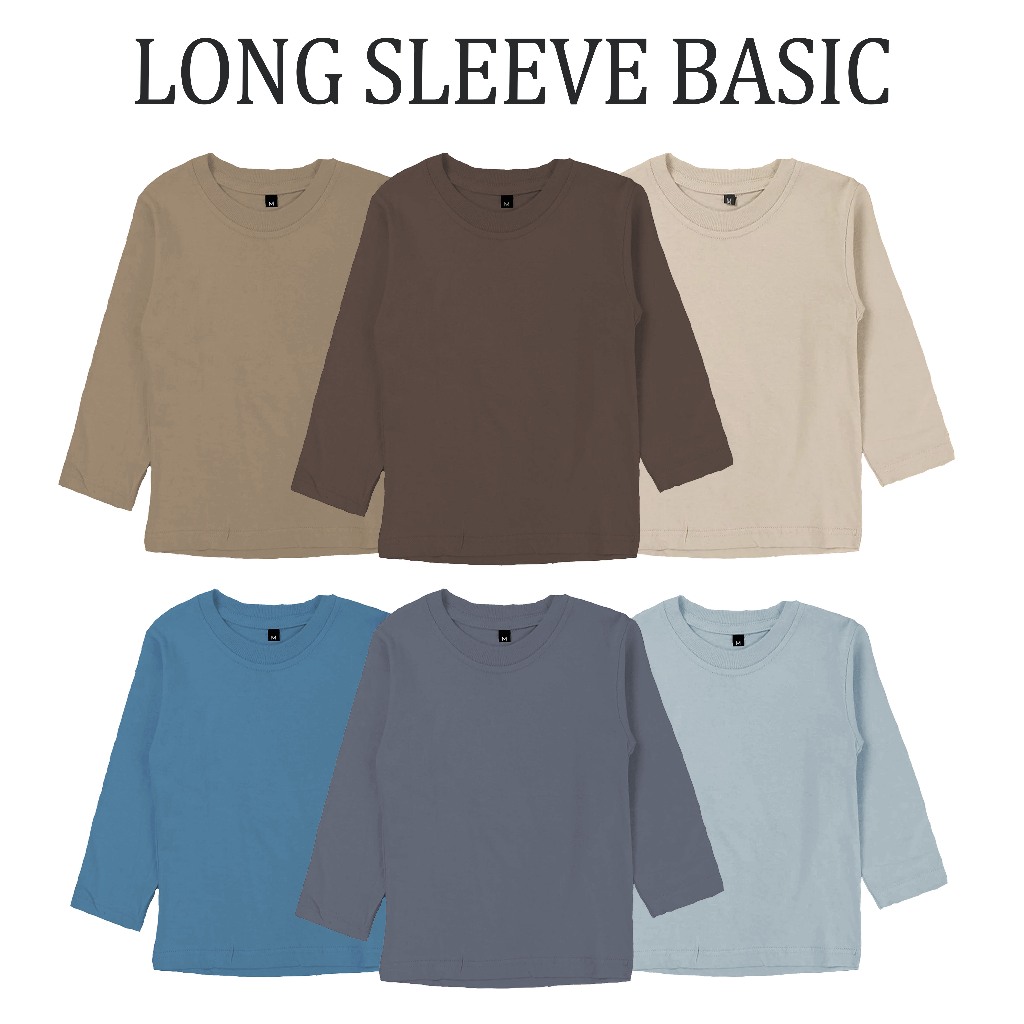 KAOS POLOS LENGAN PANJANG PRIA WANITA COMBED 30s | BAJU POLOS LENGAN PANJANG UNISEX