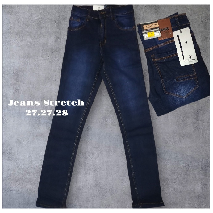 Celana Panjang Pria Jeans Karet INCASTER Kekinian