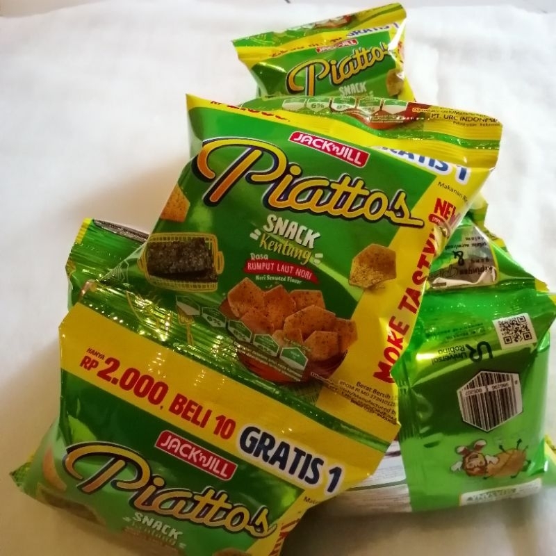 

Piattos Snack kentang Rasa @1rncng isi 10pcs gratis 1pcs