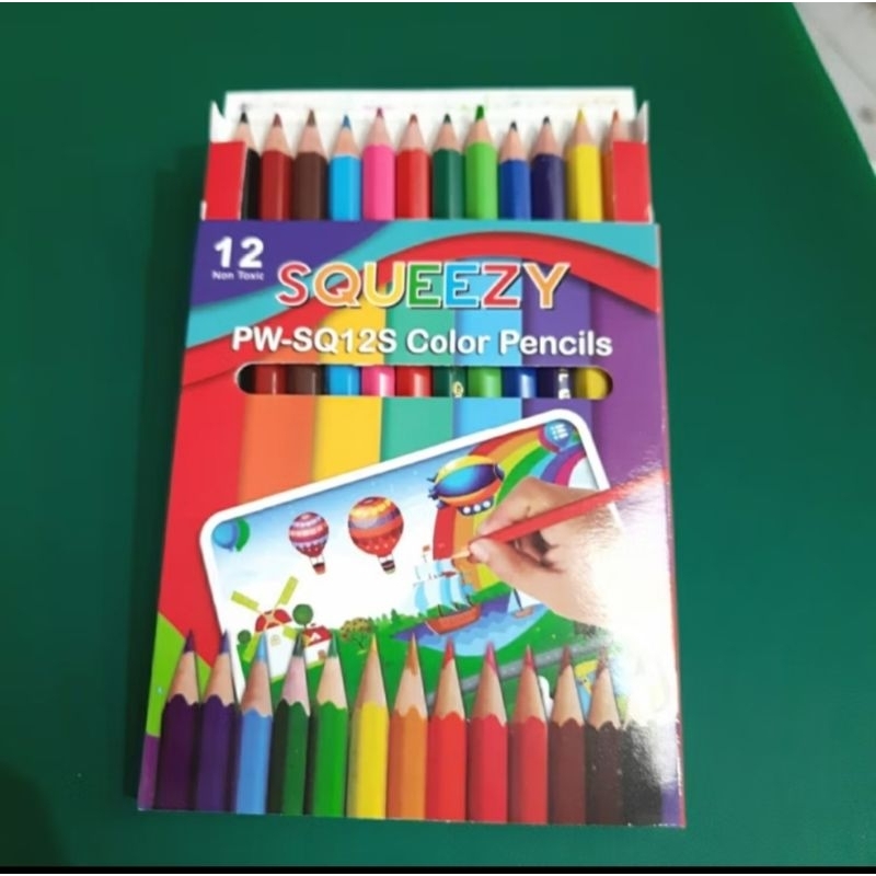 

PENSIL WARNA SQUEEZY PENDEK 12 WARNA