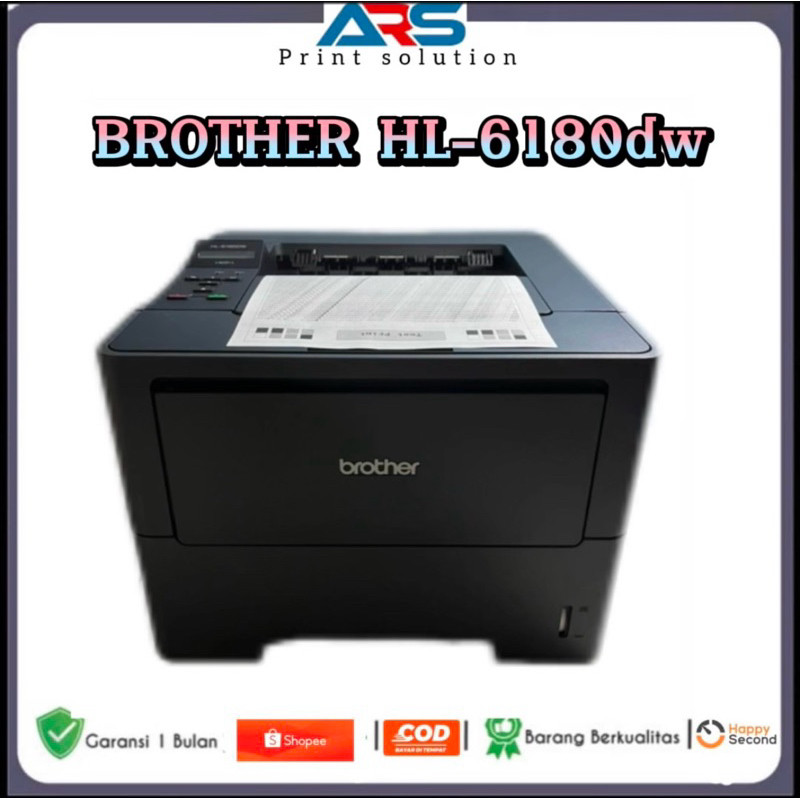 Printer Brother HL-6180DW wifi duplex garansi
