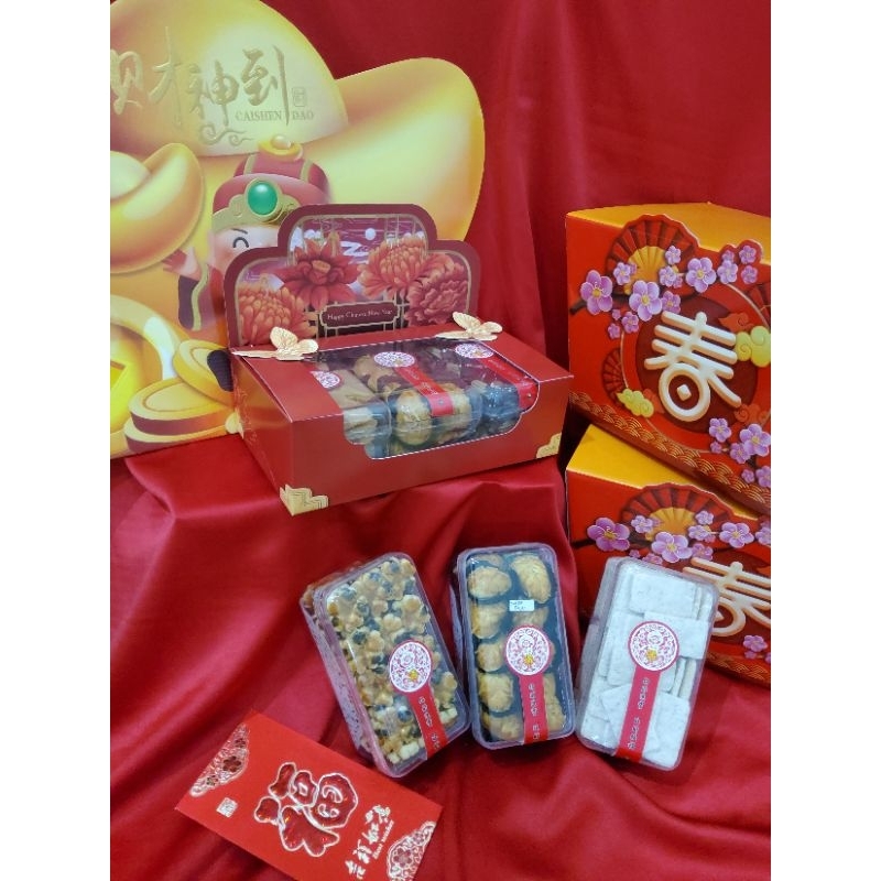 

kotak Hampers / parcel CNY imlek isi 4 item