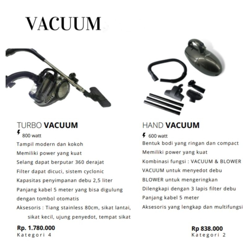 Hand Vacum Cleaner Signora