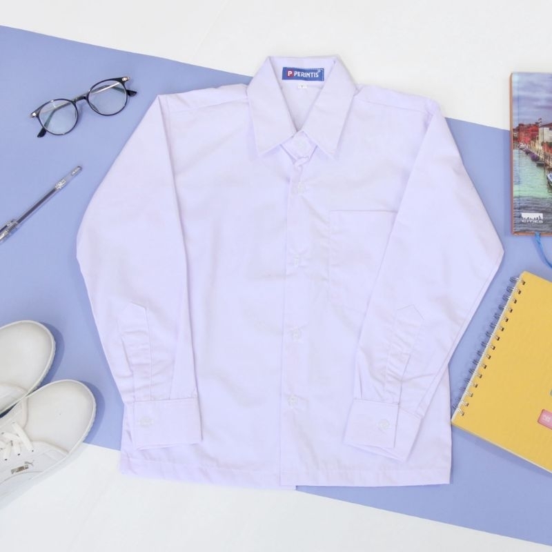 Baju putih polos, baju putih bahan Oxford dan bahan twis(licin serta mengkilap), Baju putih tanpa lo