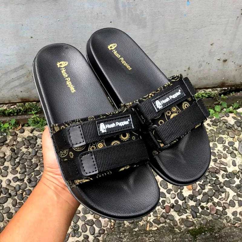 READYSTOK Sandal Hush Puppies Premium Sandal Selop Pria Wanita Sandal Slide Hush Puppies
