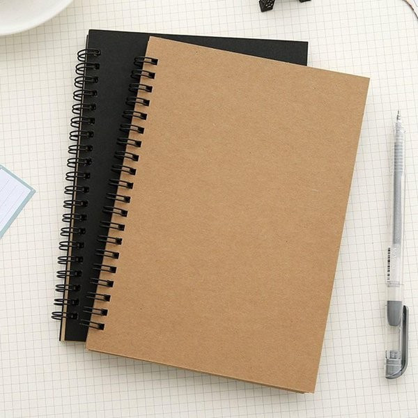 

Notebook A5 Bookpaper Warna Polos Buku catatan Sketchbook Sketsa Sketch Warna Hitam Ukuran Standar 50 Lembar