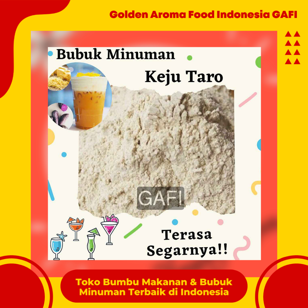 

GAFI Food Bubuk Minuman Rasa Keju Taro 1 Kg Enak Murah Halal, Taro Cheese Drink Powder 1Kg