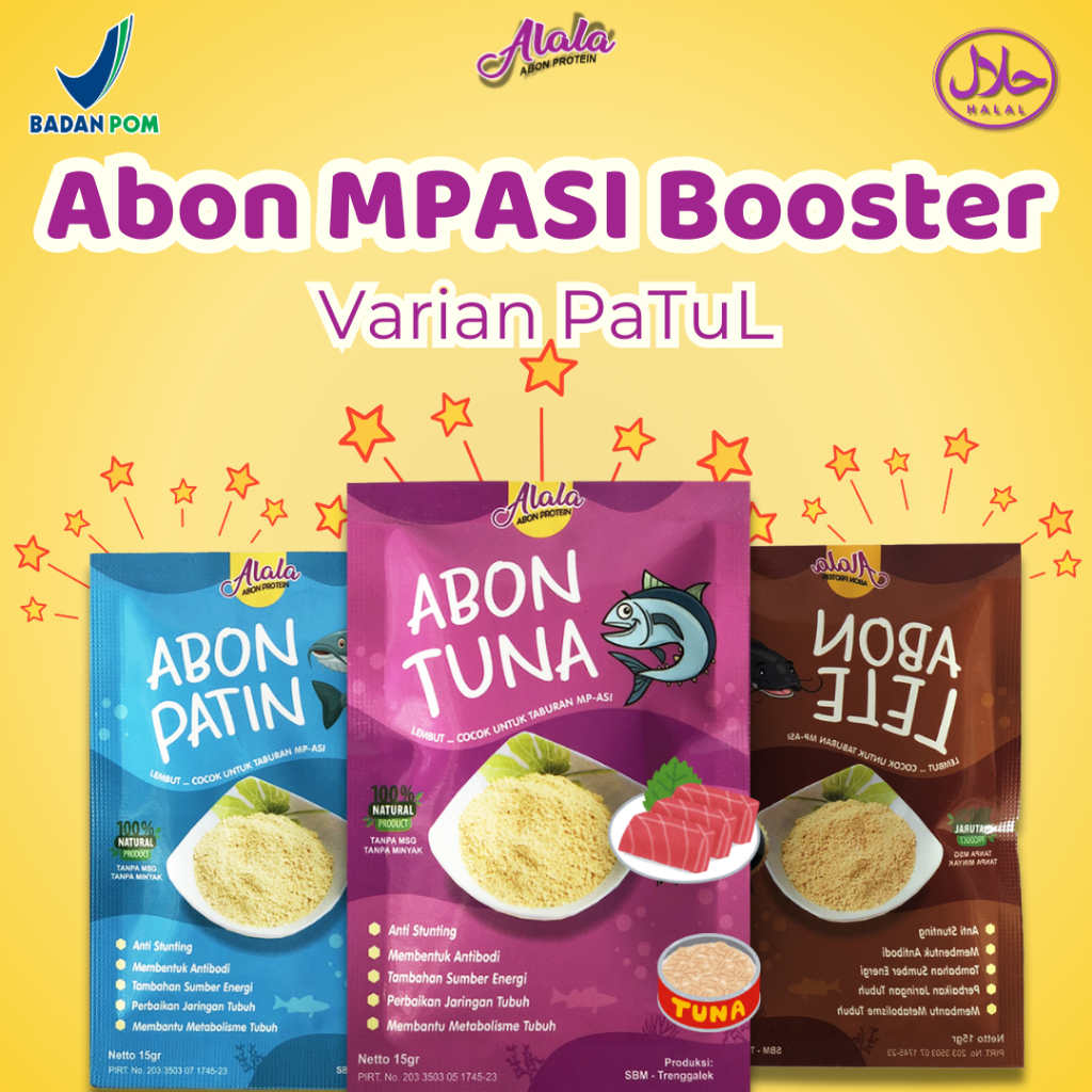 

Abon MPASI Abon Alala BB Booster Bayi Non MSG Abon Bayi Anak 8+ Patin Tuna Lele Anti GTM Rasa Patul