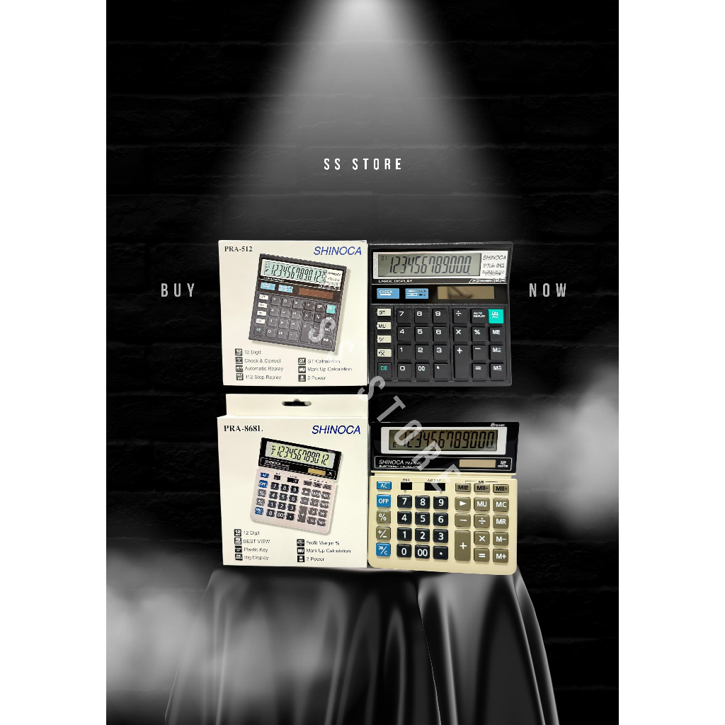 

Kalkulator 12 Digit SHINOCA PRA-512 & PRA-868L