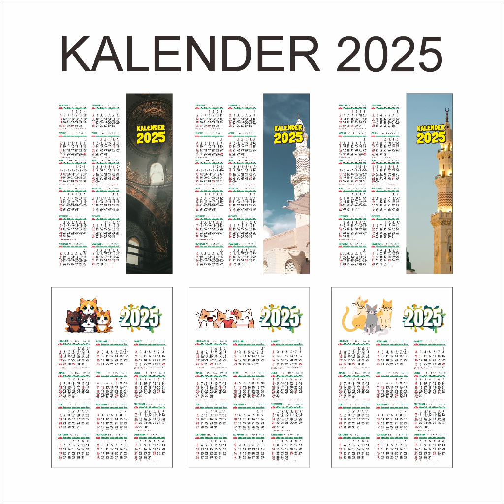 

Kalender 2025 | Kalender Poster | Kalender dinding