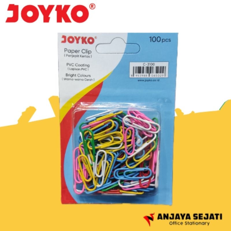 

Paper Clip Warna Joyko C-3100 | Penjepit Kertas | Perlusin