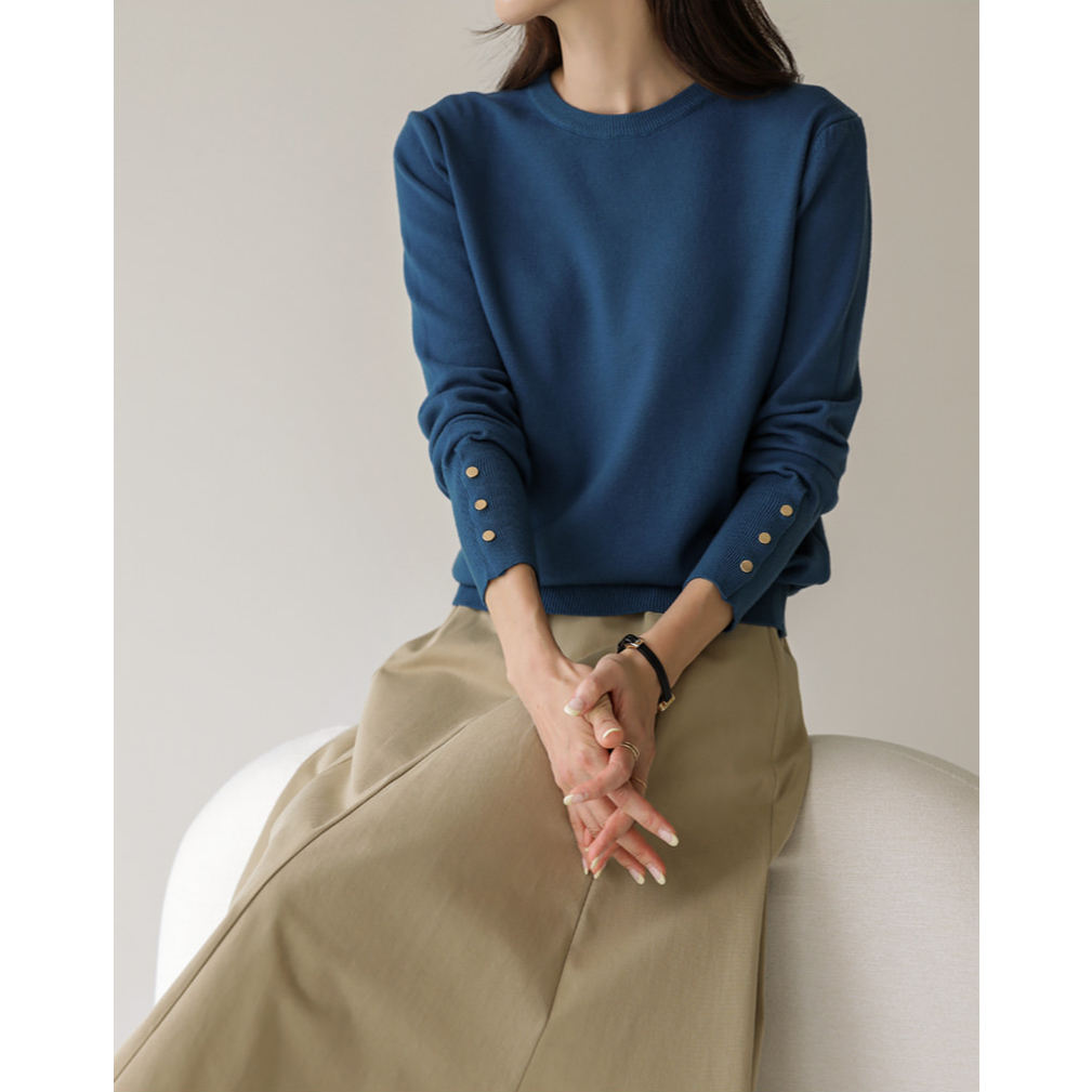 [By Monologue Korea] Vine-Button Knit_82