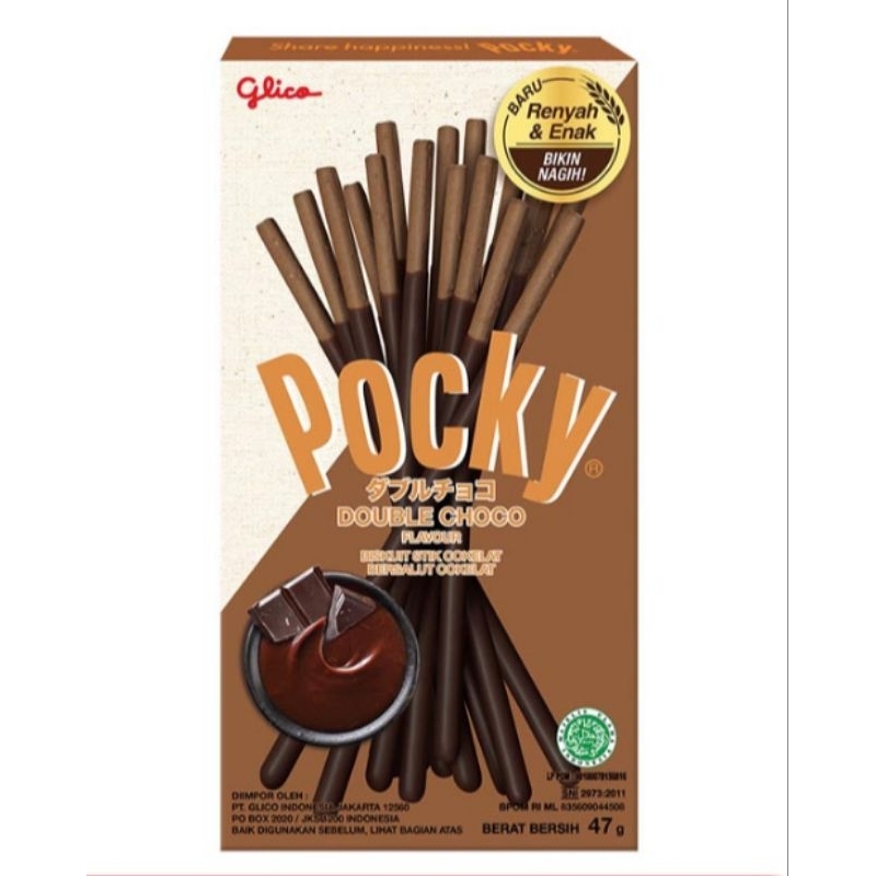 

Glico Pocky Biskuit Stik Double Choco 47 gram